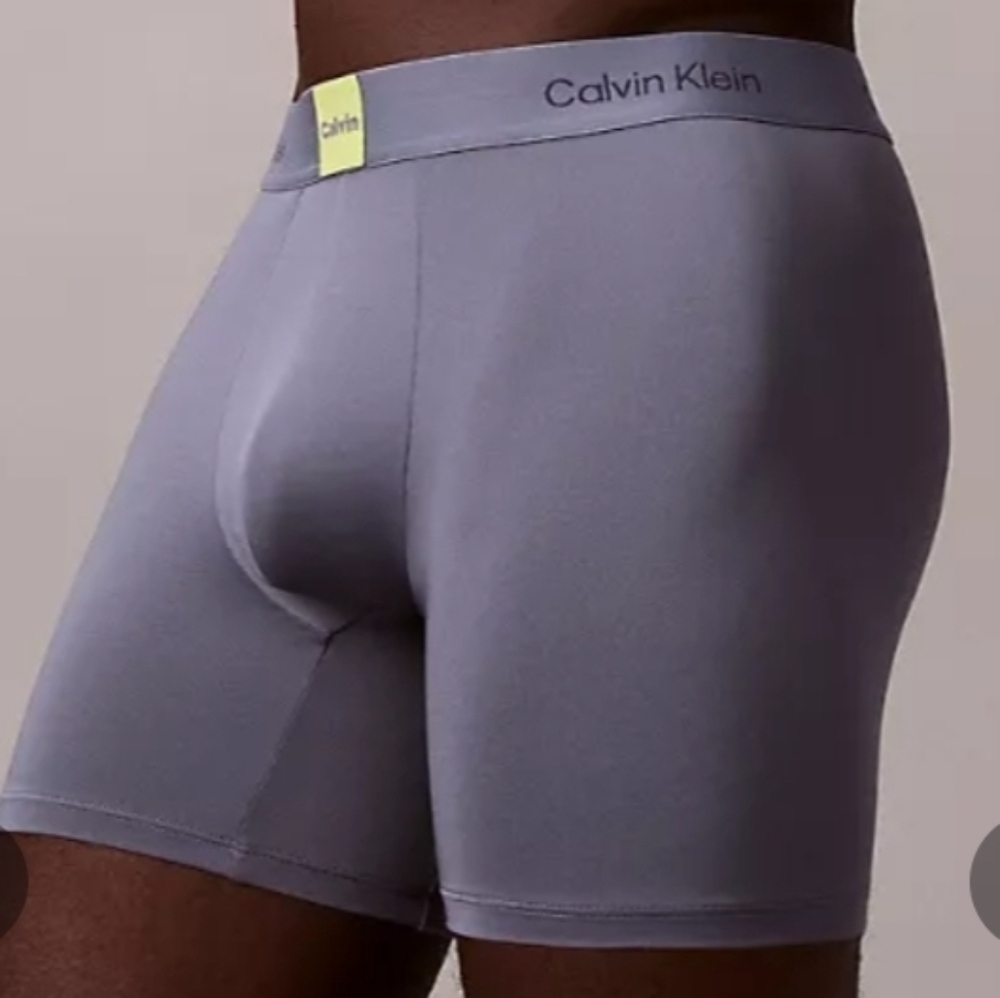 Calvin Klein Men's Icon Logo Graphic Boxer Briefs in Metro Grey